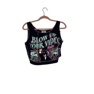💥NWT AC/DC graphic cropped top size medium